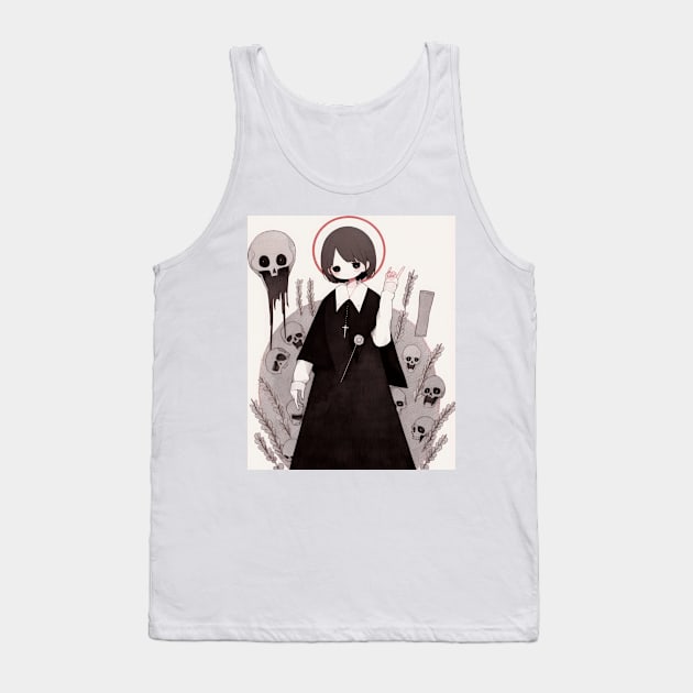 Satanic Priestess Tank Top by Sheptylevskyi